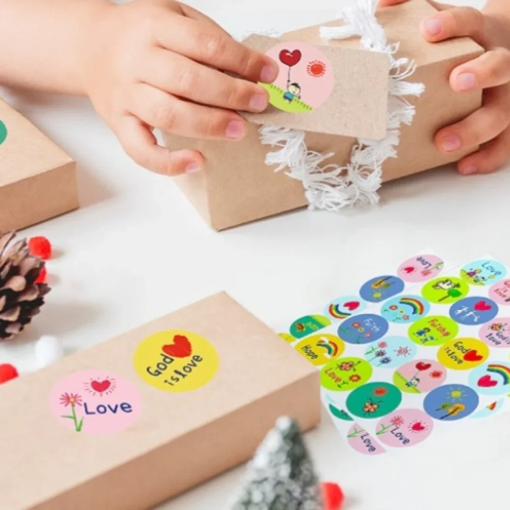 60 Kid-Drawn Christan Faith Stickers 1.2
